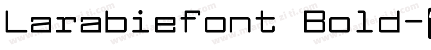 Larabiefont Bold字体转换